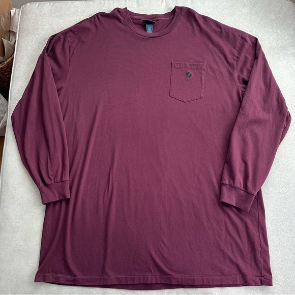 Polo Ralph Lauren Other - Vintage Polo Ralph Lauren Maroon Long Sleeve Shirt. 2XL Tall.
